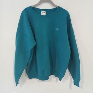 90s USA Olympic Teal Blue Crewneck Sweatshirt Size XL America Retro